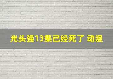 光头强13集已经死了 动漫